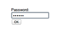 Password window