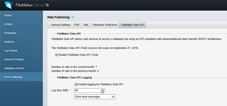 FileMaker Data API