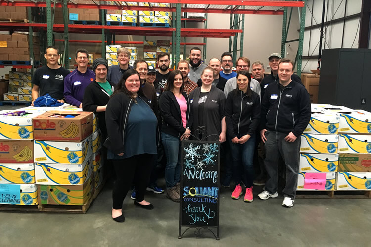 Soliant volunteers at the Georgia Mountain Food Bank