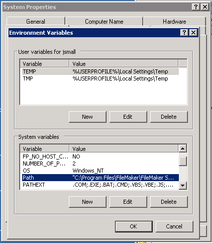 System Variables - Path