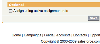 Assignment Rule - Salesforce