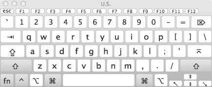virtual keyboard section