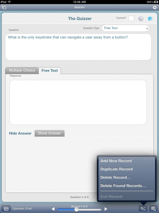 Quizzer Screenshot