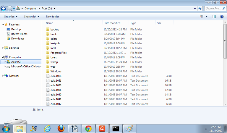 Windows explorer