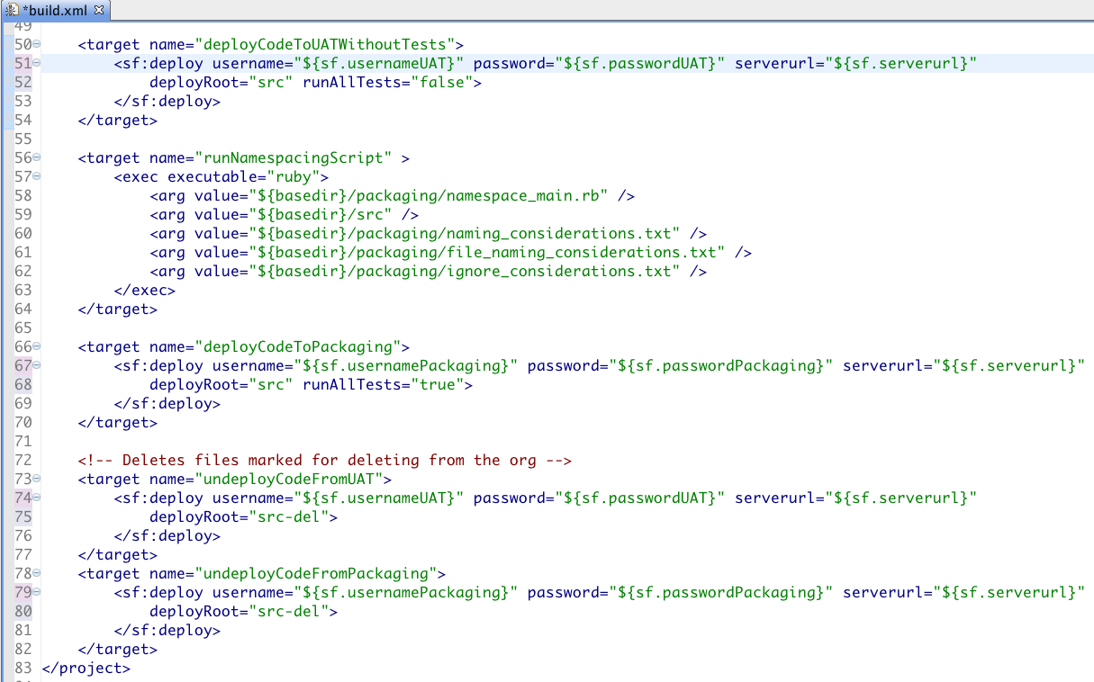 how to stop a validate deployment in ant migration tool