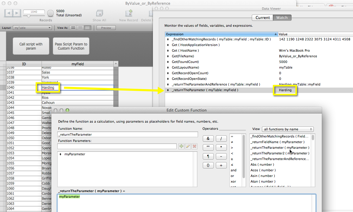 Custom Function Parameters