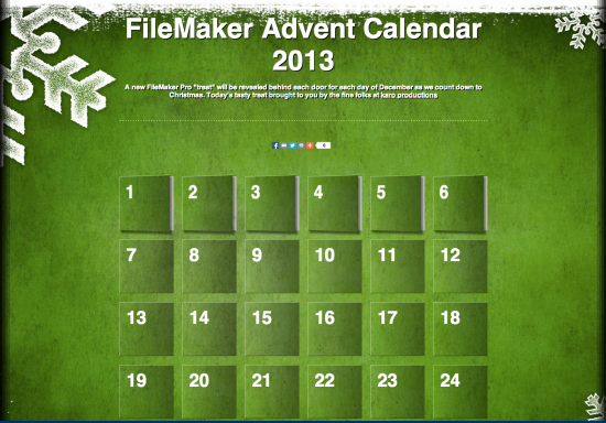 FileMaker Advent Calendar 2013