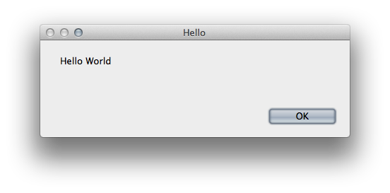 Hello World Dialog