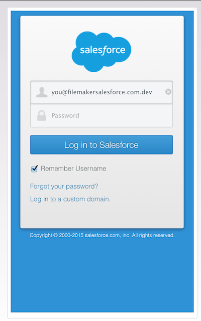 Salesforce login