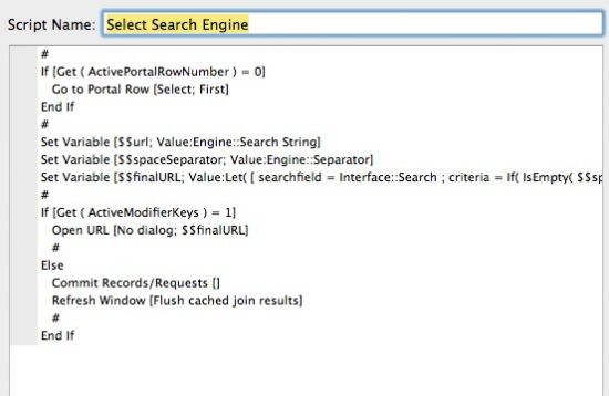 Select Search Engine Sub Script