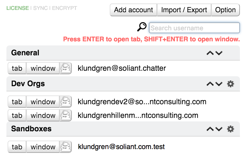 Set up multiple user names and passwords (click image to enlarge).