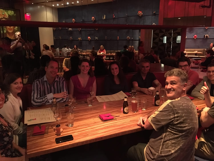 Soliant team dinner on last night of DevCon 2016