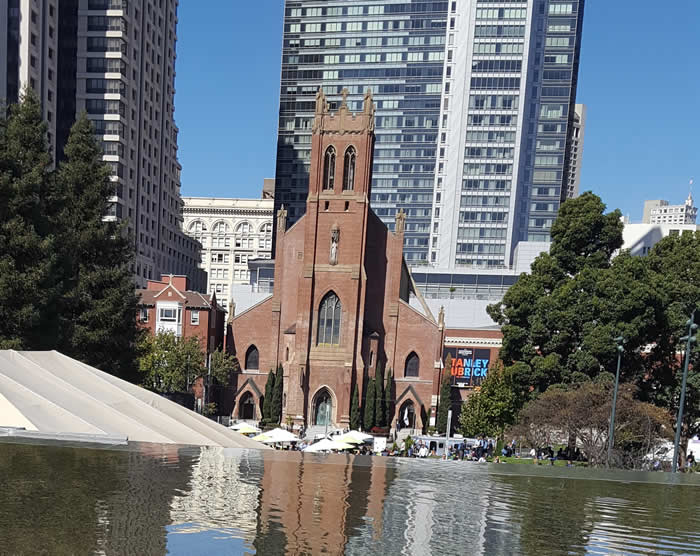 St. Patrick's Church across from Yerba Buena Gardens