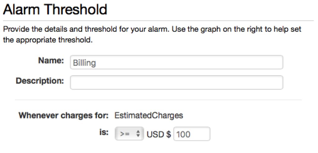 Screenshot of setting up the Alarm Threshold