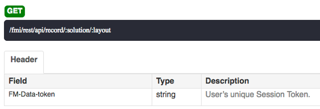 FileMaker Data API - Specify Token