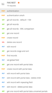 FileMaker Data API - Postman Test