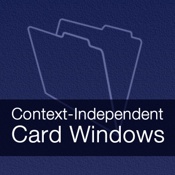 FileMaker 16 - Context-Independent Card Windows