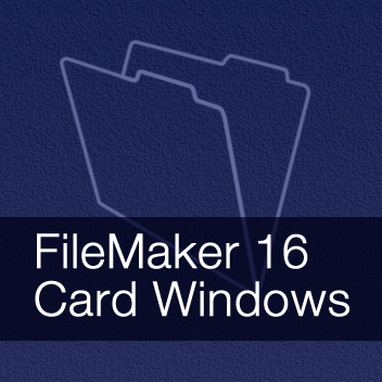 FileMaker 16 Card Windows