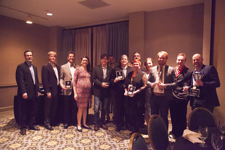 Soliant executive team, anniversary award and Rising Sun award recipients