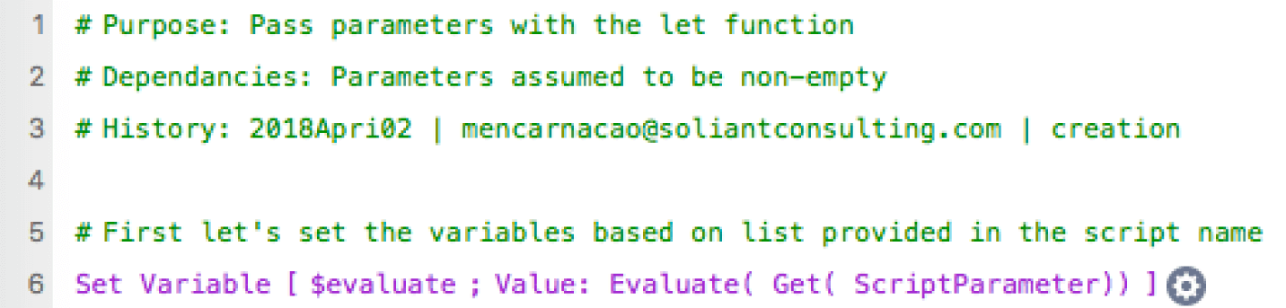 Pass simple mathematical equations or other functions with the Let() function