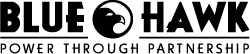 Blue Hawk - Power Through Partnership logo