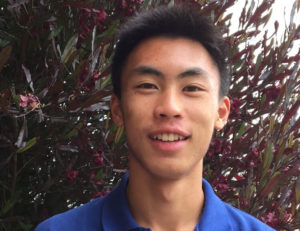 Ryan Wong, Spring 2018-Fall 2018 Sunrise Scholarship Recipient