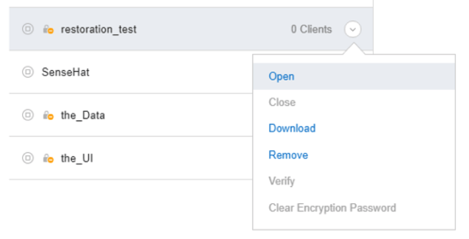 Screenshot of opening the file from the Admin Console