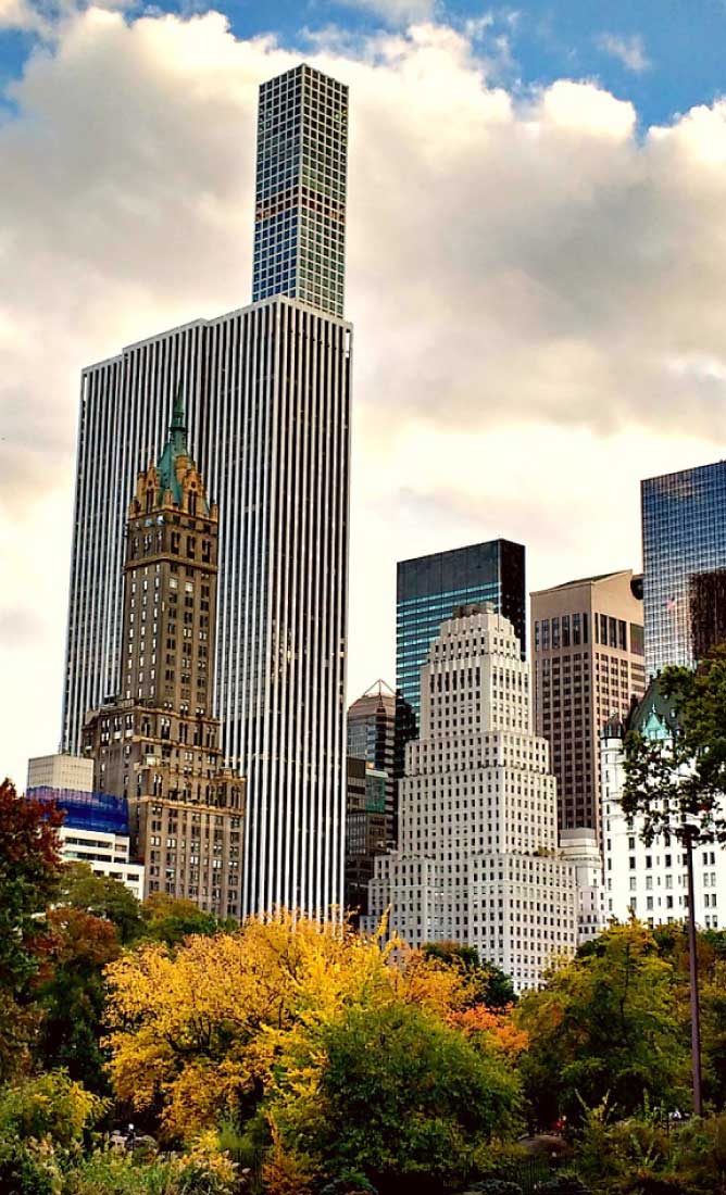 View of New York with Central Park in the foreground