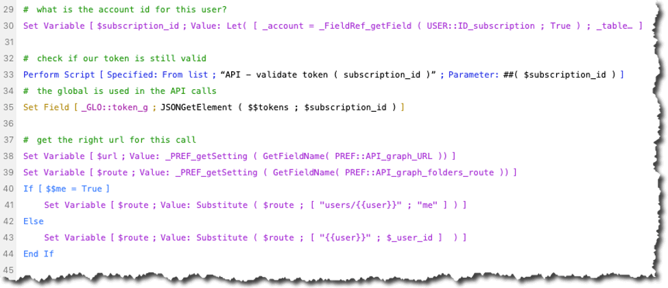 Figure 36. Screenshot of the utility script