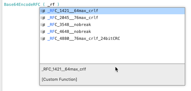 rfc base64 encoding