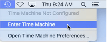 Time Machine UI with 