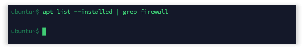 Photo of command line checking of firewalld is installed