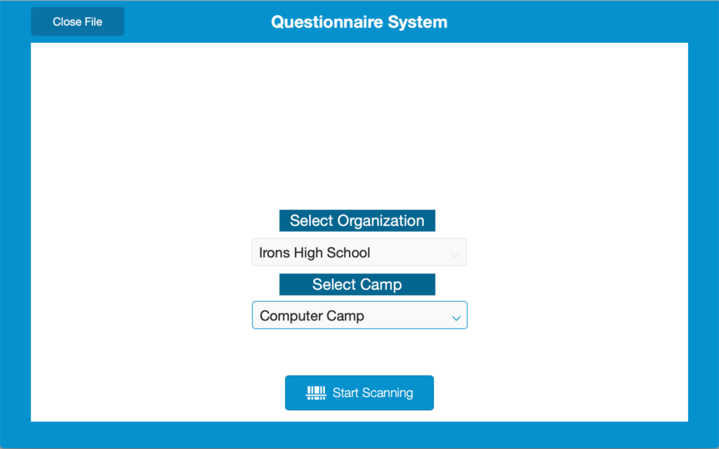 Check In for Camp Admittance on an iPad running FileMaker Go