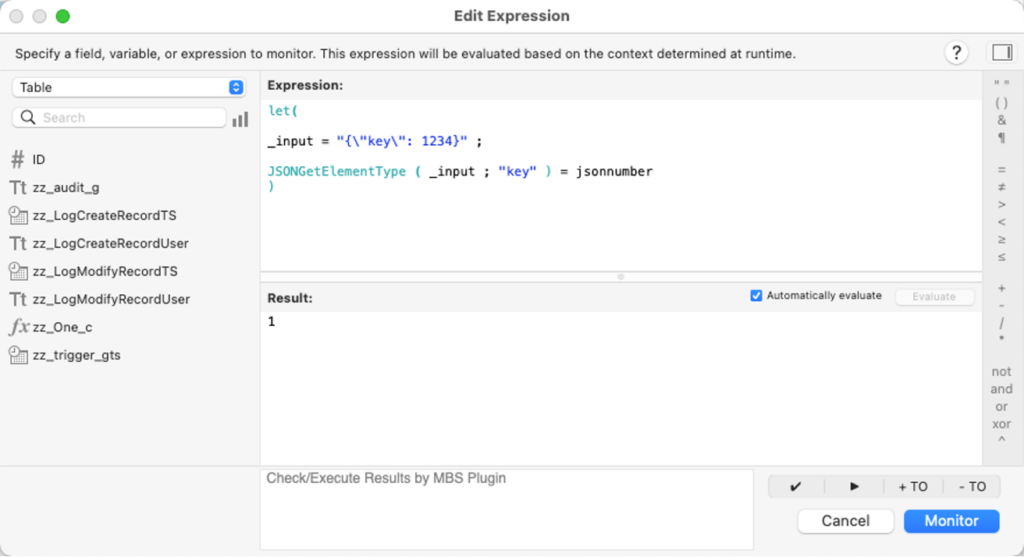 Using JSONGetElementType() to check any element within a JSON array