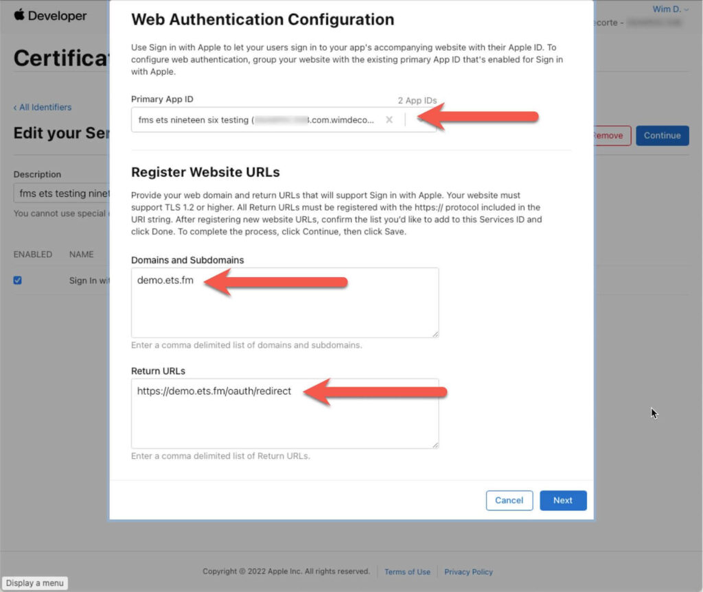 Enable 'Sign in with Apple'