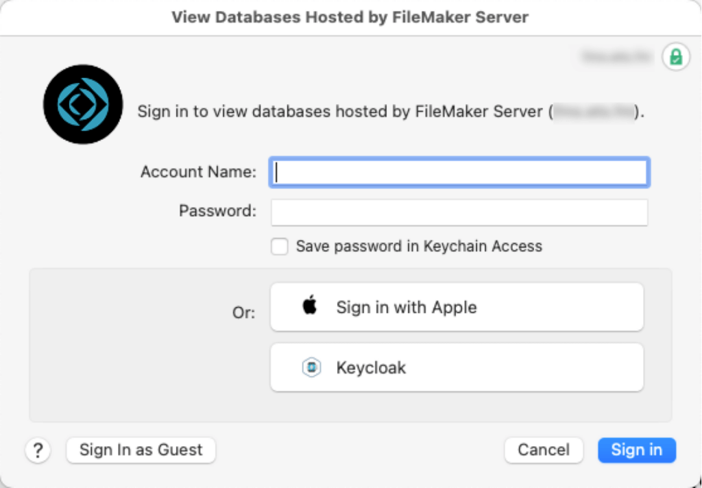 In FileMaker Server 19.6, with FLF toggled on, a login prompt will appear before you can see any files