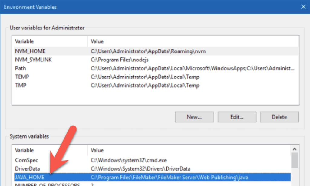 FileMaker Server 2023 system variables