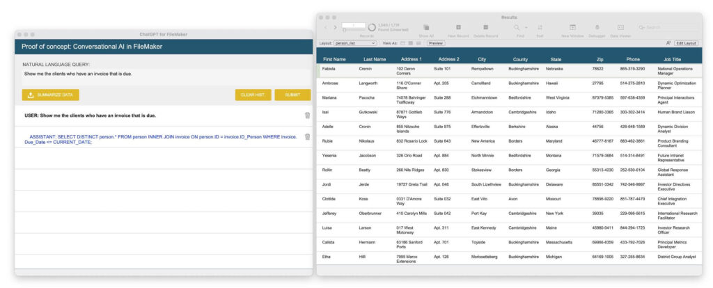 Image showing an example of a table join