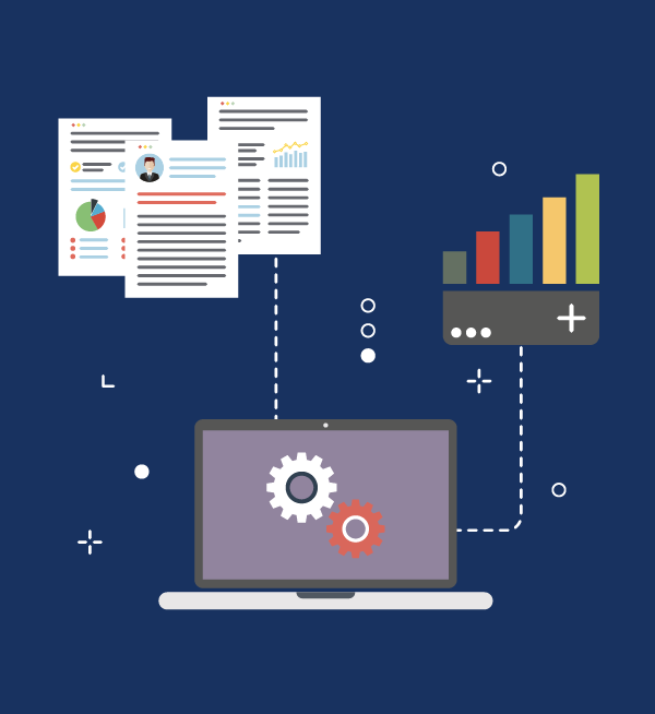 Illustration of database design