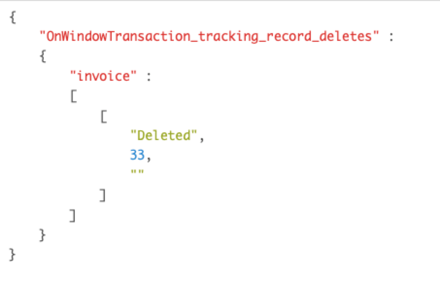 Screenshot of FileMaker capturing some basic information in JSON format