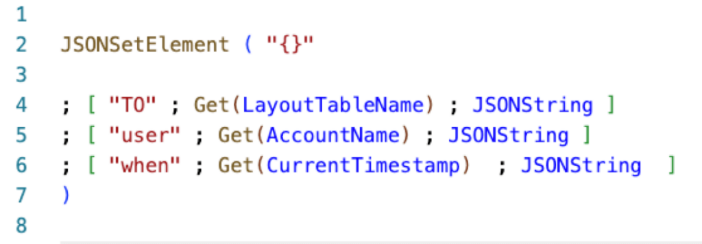 Screenshot of the zz_log_information field calculation