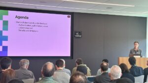Marcelo Piñeyro during his "Solving real-world use cases with Claris Studio, Claris Connect, and FileMaker" session