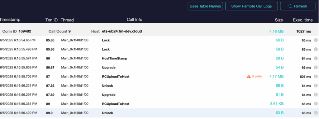 RCUploadToHost took 507 ms to save the script.