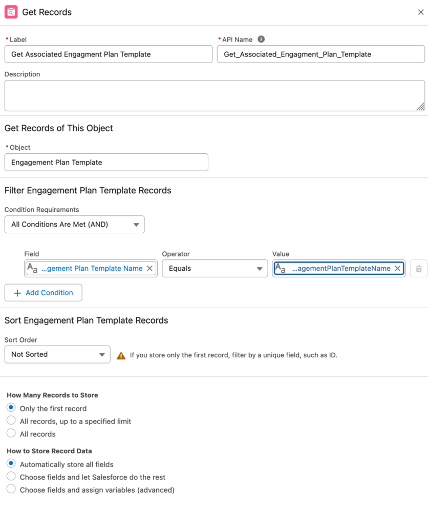 Creating a Get element and query