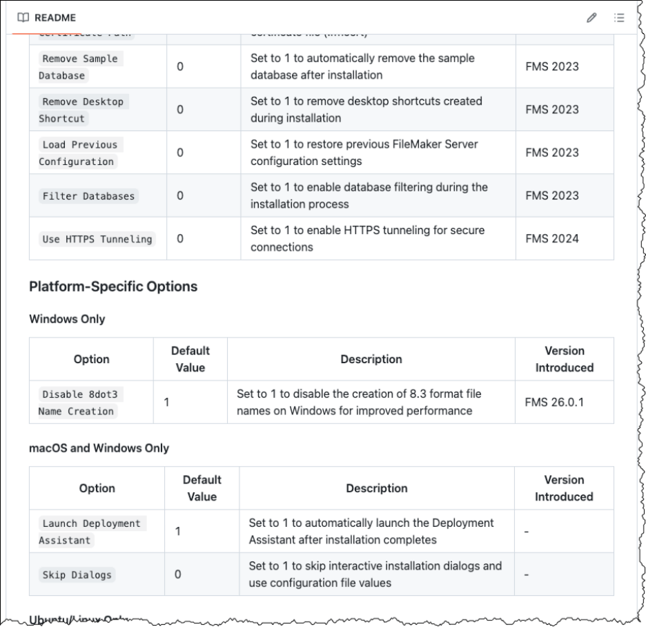 Information on GitHub repository for the assisted install file