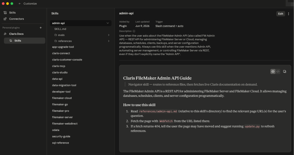 Claris FileMaker Admin API Guide